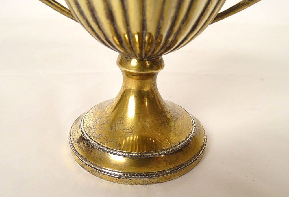 Sugar Bowl Covered With Silver Gilt Italy Florence 231gr 20th Century-photo-2