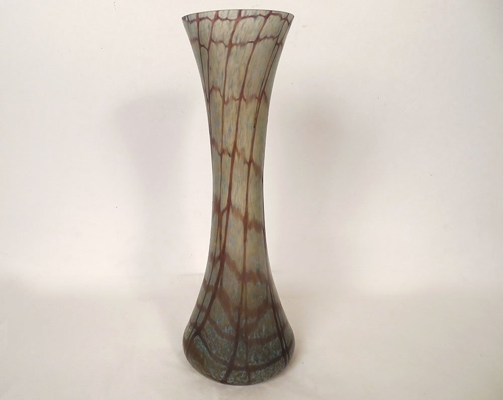 Vase verre irisé Loetz Witwe Pallme-König Bohême Autriche Art Nouveau XIXè-photo-3