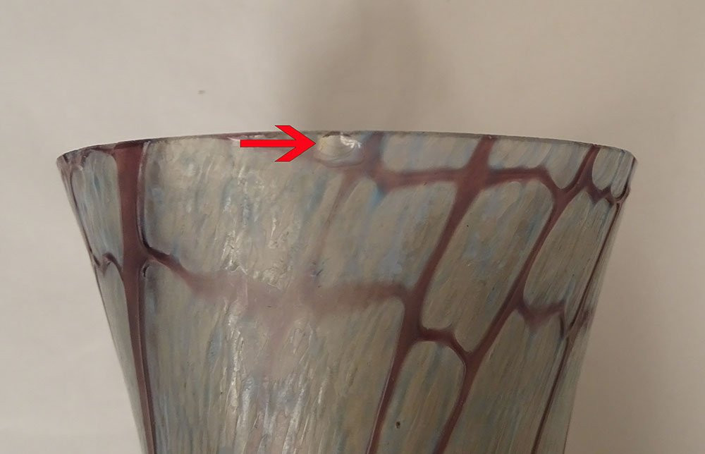 Vase verre irisé Loetz Witwe Pallme-König Bohême Autriche Art Nouveau XIXè-photo-8