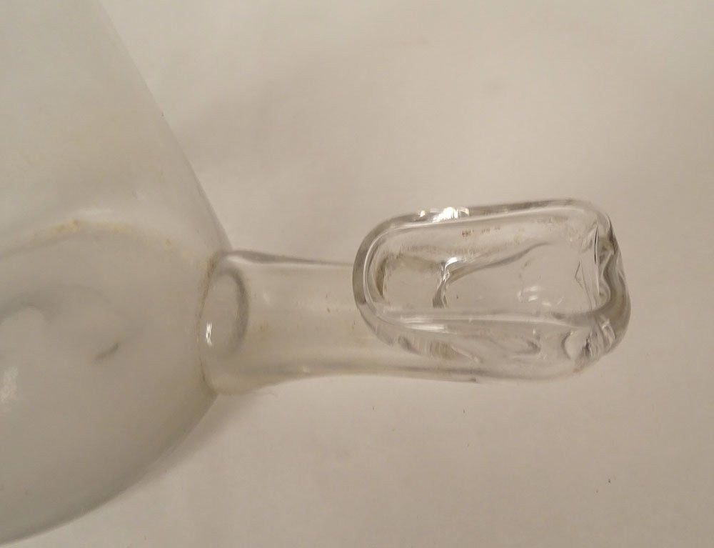Abreuvoir à oiseaux ancien verre soufflé XVIIIème siècle-photo-3