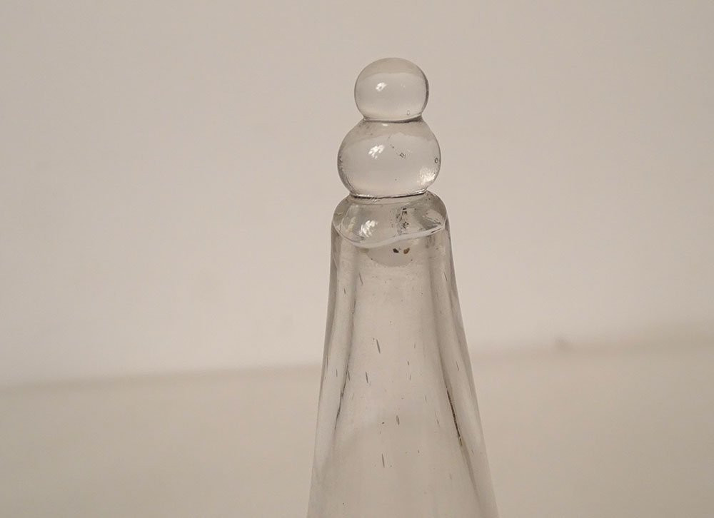 Abreuvoir à oiseaux ancien verre soufflé XVIIIème siècle-photo-4