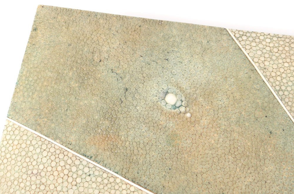 Rousseau Frank Art Deco 20th Century Shagreen Mother-of-pearl Rosewood Box Set-photo-3