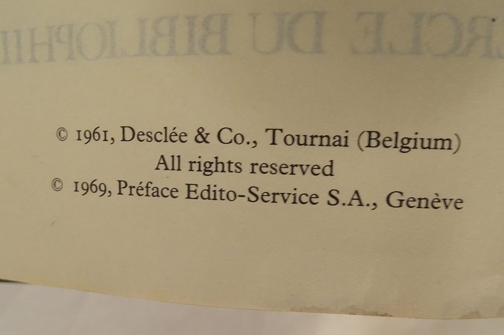 Holy Bible Canon Crampon Metal Apostles Cross Bibliophile Circle 1961-photo-7