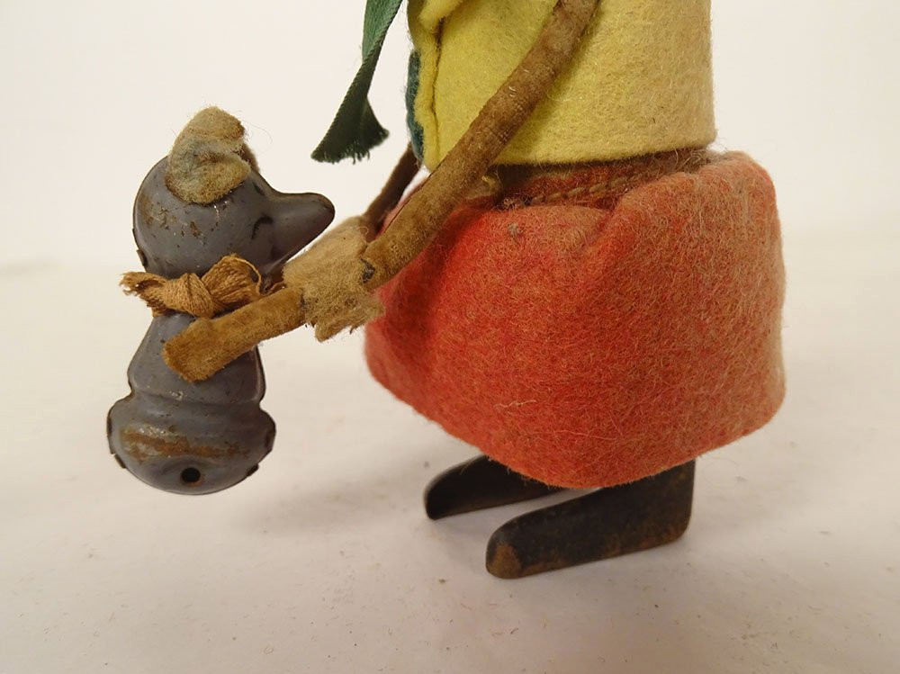 Antique Mechanical Toy Automaton Dancing Mouse Schuco Germany Vintage 20th Century-photo-3