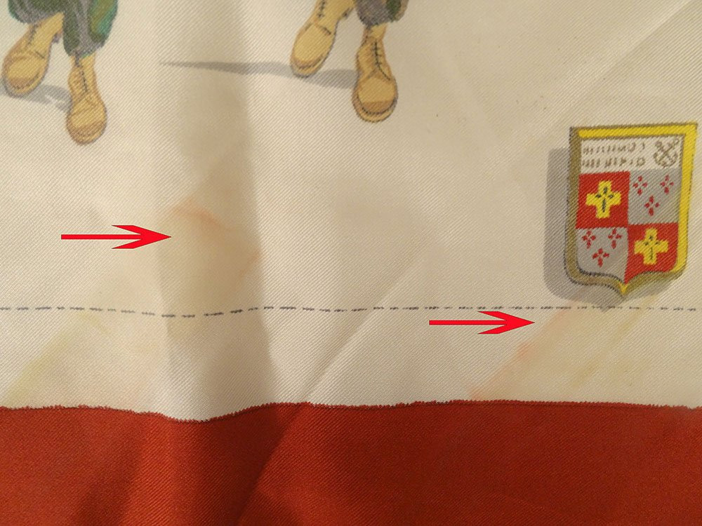 Hermès Paris Brigade Fusiliers Marins Nemours Vintage Silk Scarf-photo-7