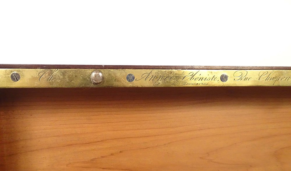 Small Combination Safe Th. Year Paris Rosewood Napoleon III 19th Century-photo-8