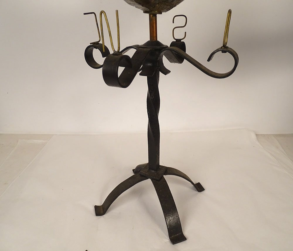 Antique Weather Vane, Large Church Rooster, Copper Bell Tower, 18th Century-photo-1