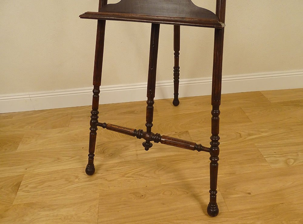 Large Artist's Easel, Carved Wood, Art Nouveau, Late 19th Century-photo-1