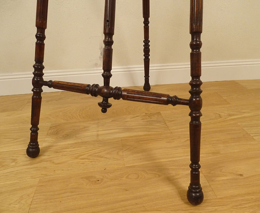 Large Artist's Easel, Carved Wood, Art Nouveau, Late 19th Century-photo-2