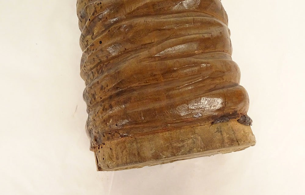 Reliquary Arm Carved Wood Saint Nicholas Amethyst Early 19th Century-photo-3