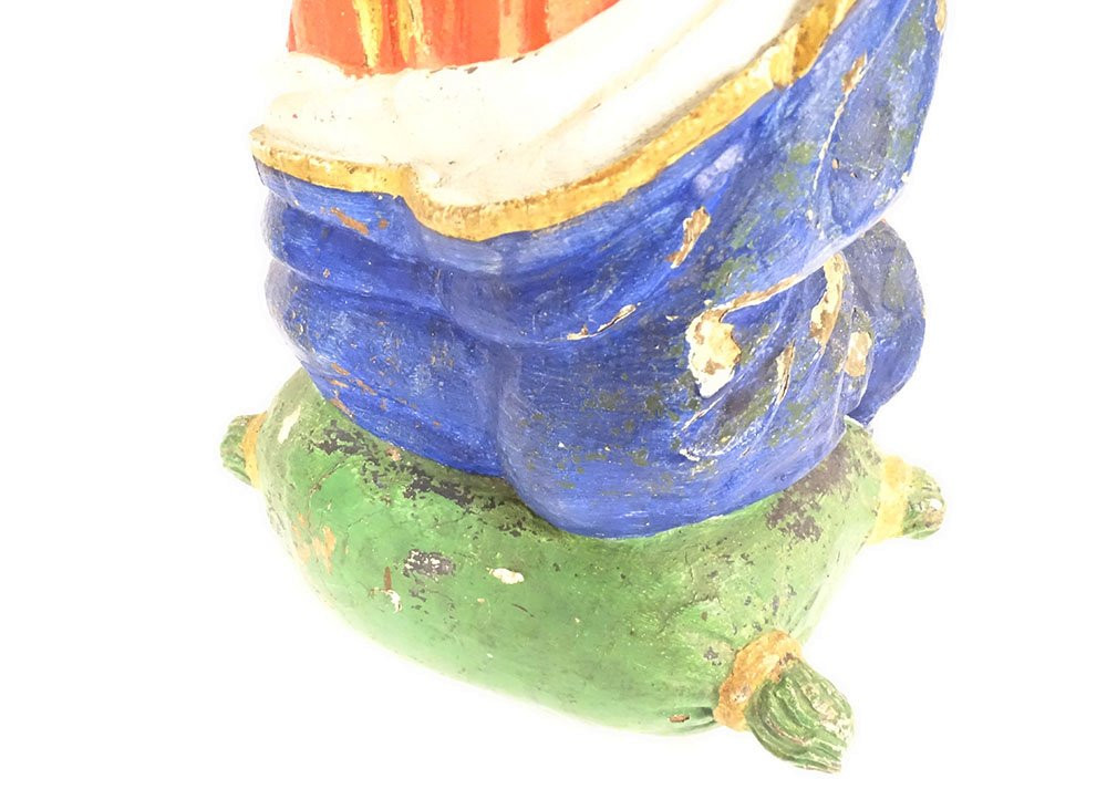 Statue bois sculpté polychrome Sainte Marie Madeleine à genoux XVIIIème-photo-1