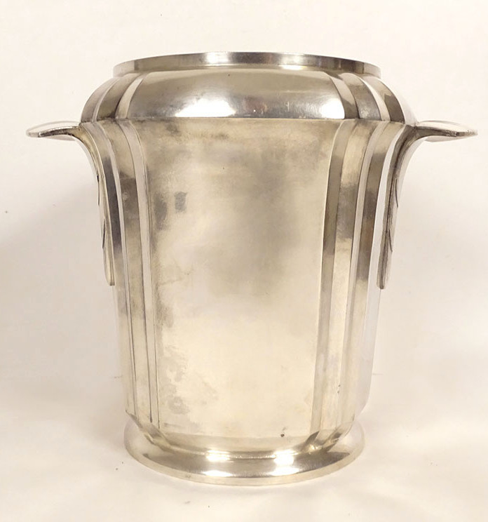 Seau à champagne métal argenté Gallia Maison Christofle Art Déco XXè siècle