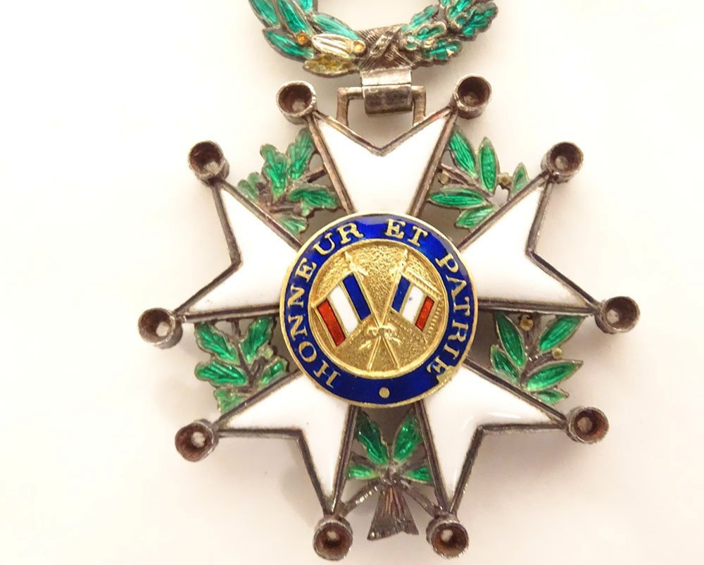 Legion Of Honor Medal Republic 1870 Homeland Silver Shiny Enamels 19th Century-photo-3
