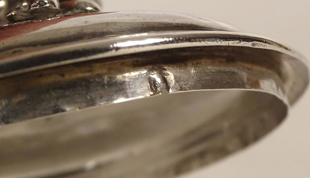 Louis XV Sugar Bowl In Solid Silver, Minerva Emile Hugo, Cherub, Rocaille, 19th Century-photo-7