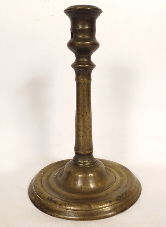 Haute Epoque Bronze Torch Candle Holder, 16th Century, 17th Century