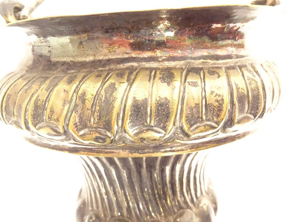 Aspersoir seau à bénir bronze laiton argenté église fin XVIIème siècle-photo-5