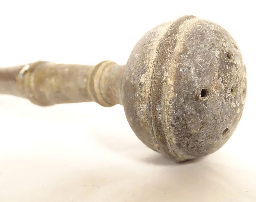 Asperoir Bucket To Bless Bronze Brass Church Sprinkler 18th Century-photo-4