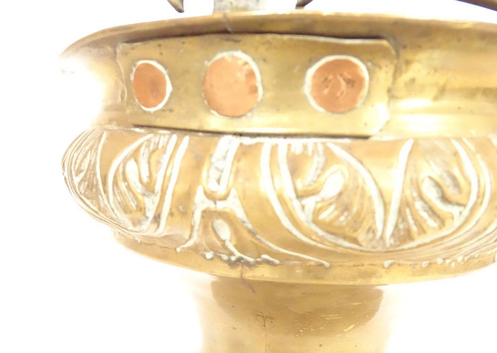 Asperoir Bucket To Bless Bronze Brass Church Sprinkler 18th Century-photo-4
