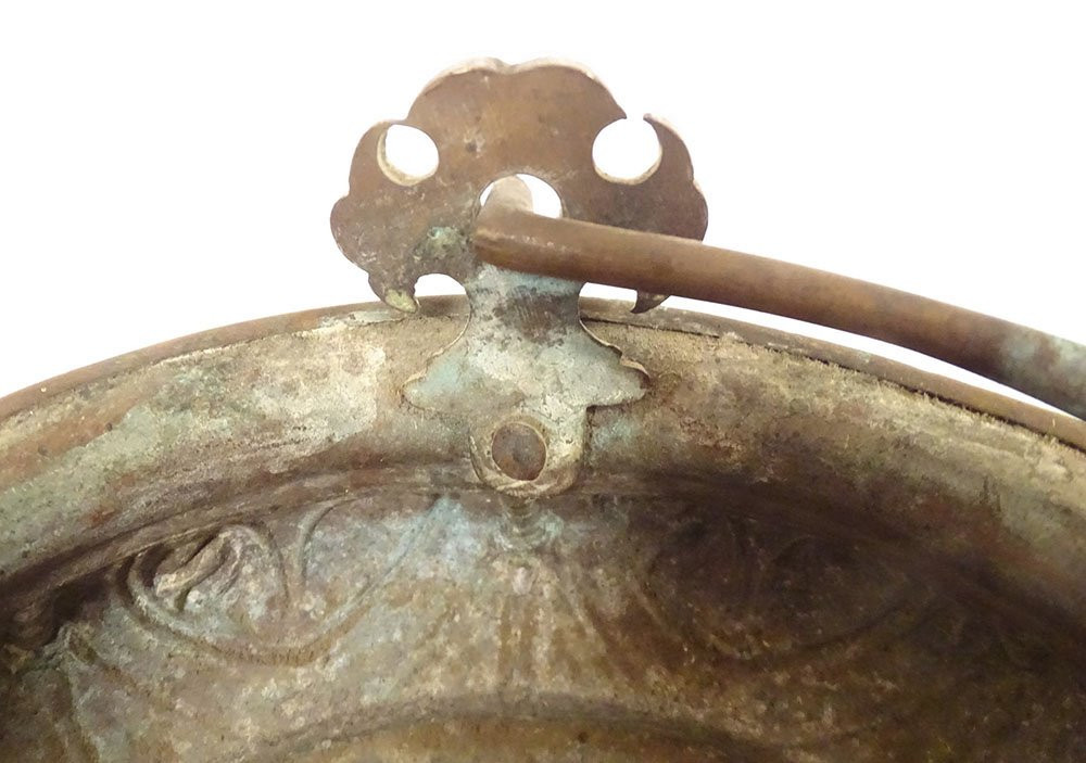 Asperoir Bucket To Bless Bronze Brass Church Sprinkler 18th Century-photo-5