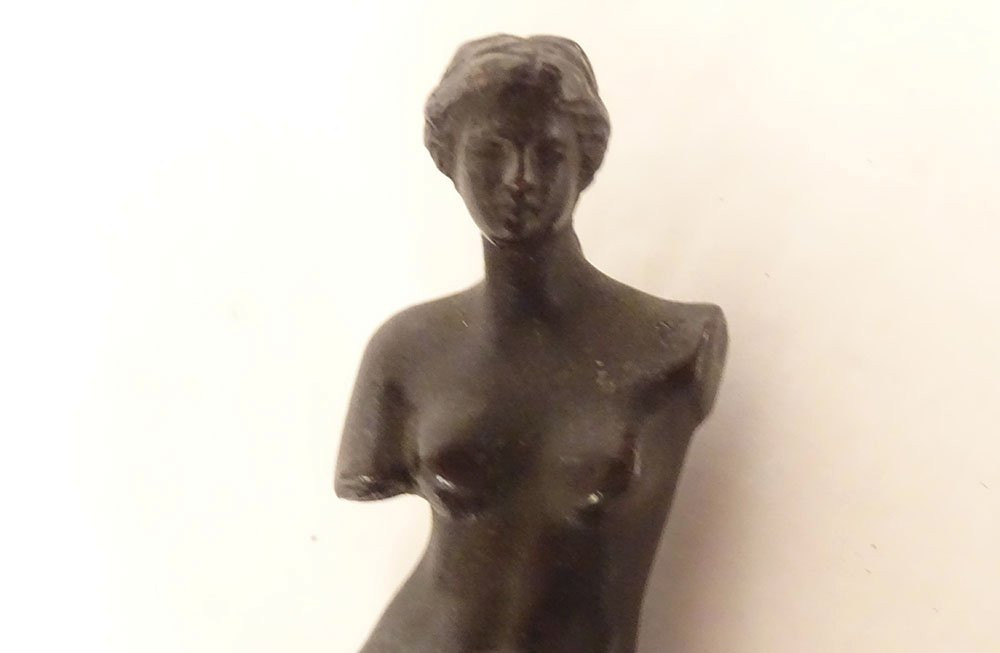 Small Bronze Sculpture Statuette Of Venus De Milo, Antique, Late 19th Century-photo-4