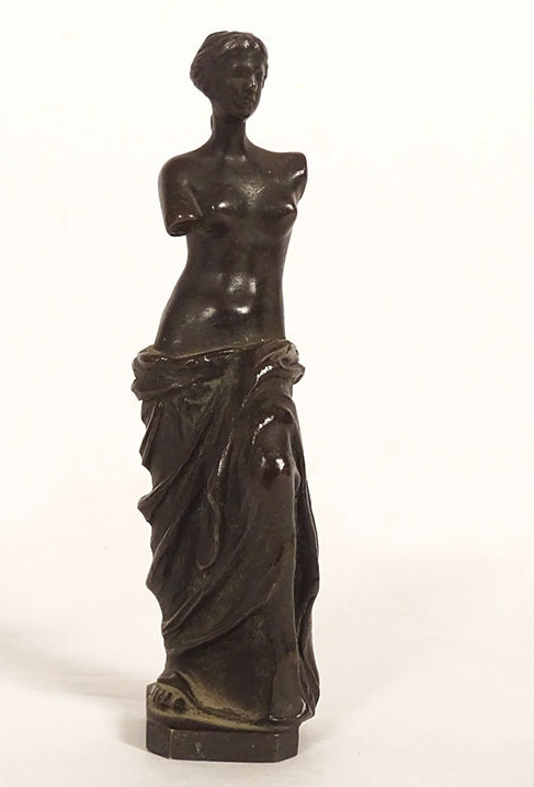 Small Bronze Sculpture Statuette Of Venus De Milo, Antique, Late 19th Century