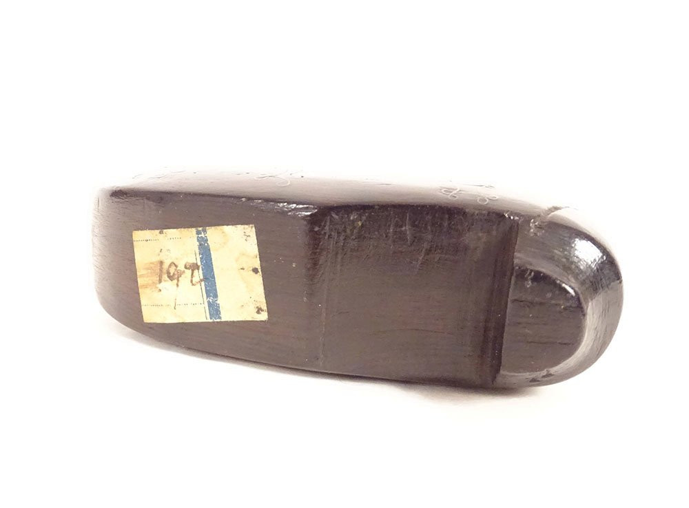 Tabatière chaussure à système bois sculpté laiton Art Populaire XIXème-photo-5