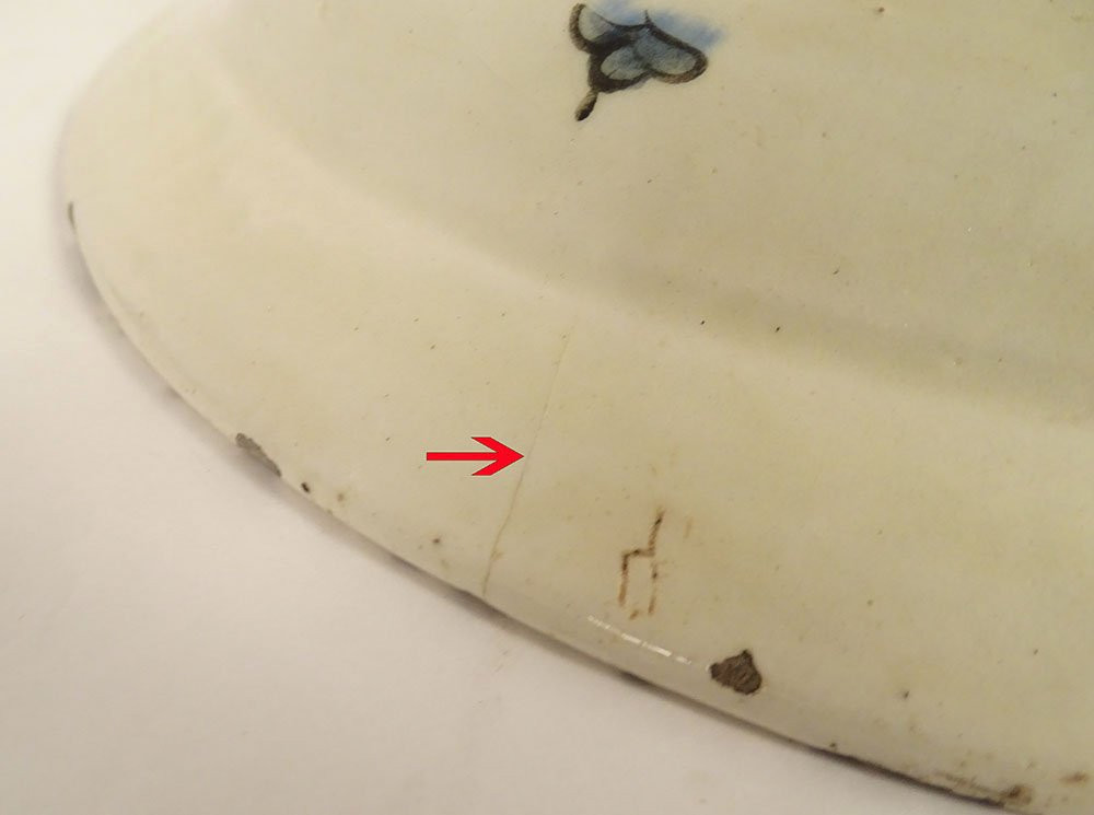 Grand plat Iznik céramique fleurs œillets tulipes Art Ottoman Turquie XVIIè-photo-7