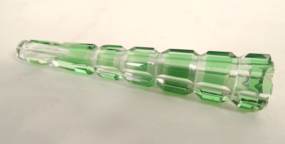 Baccarat Cut Crystal Cigarette Holder, France, Early 20th Century