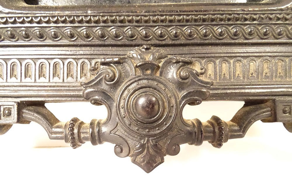 Cadre photo ébonite colonnes chapiteaux palmette fleurs Napoléon III XIXème-photo-2