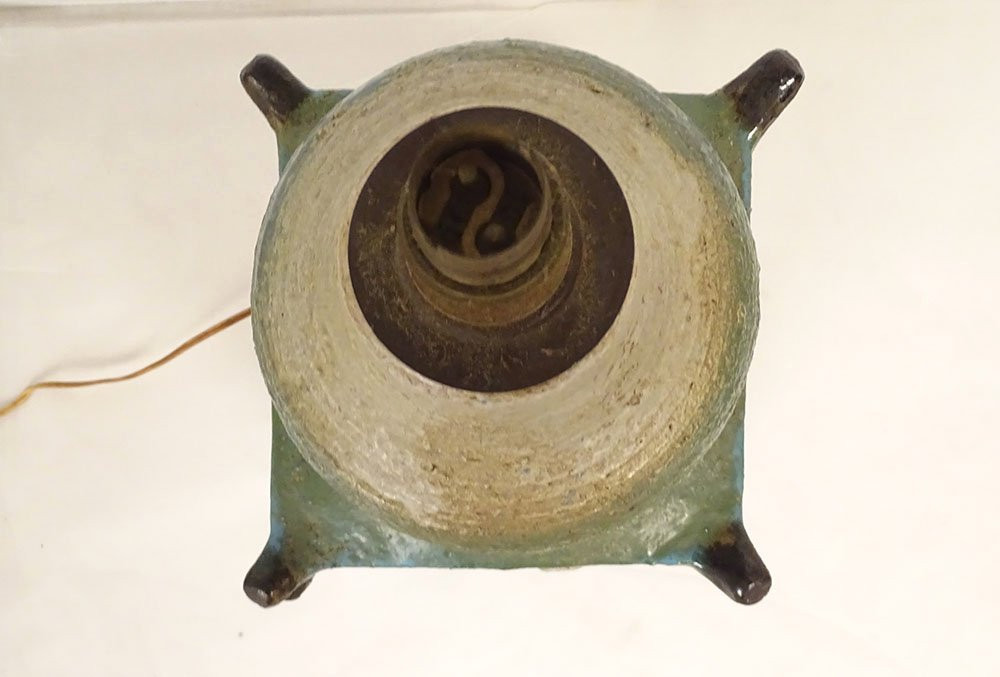 Vintage 20th-century Ceramic Sculpture Lamp Base By Roland Tostivint, Brittany-photo-4