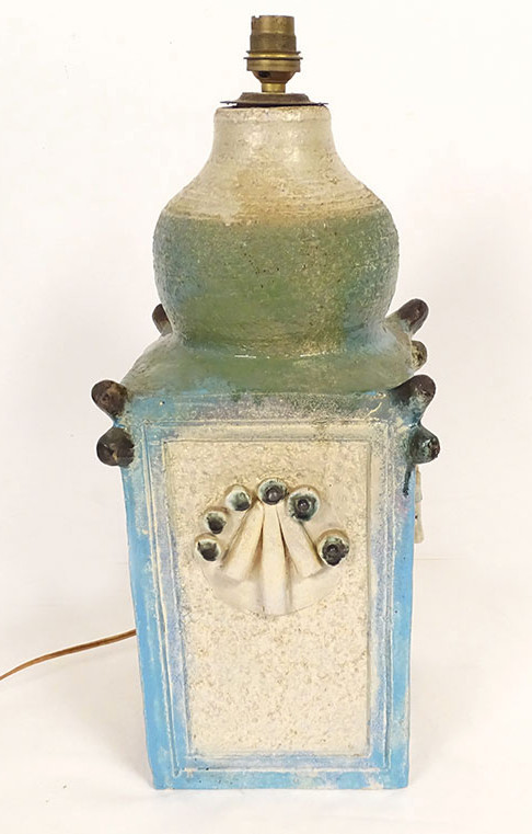Vintage 20th-century Ceramic Sculpture Lamp Base By Roland Tostivint, Brittany