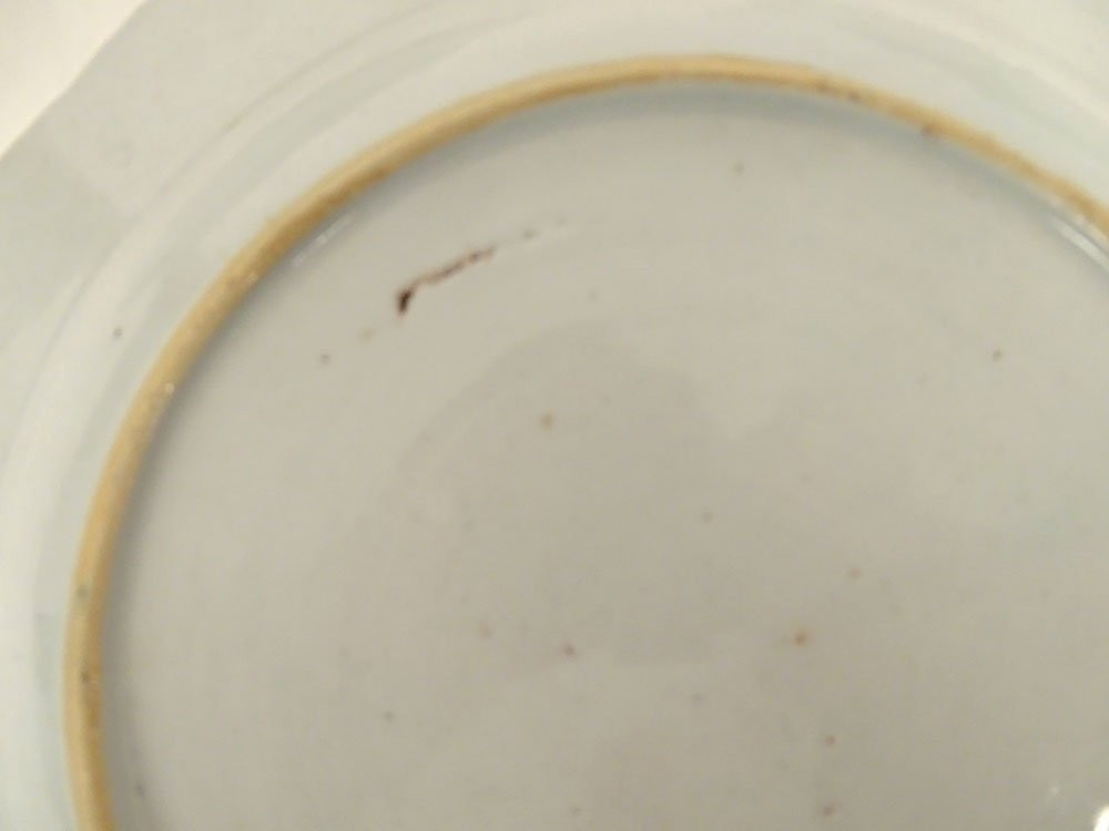 3 plats porcelaine Compagnie des Indes Famille rose pivoines Qianlong 18è-photo-5