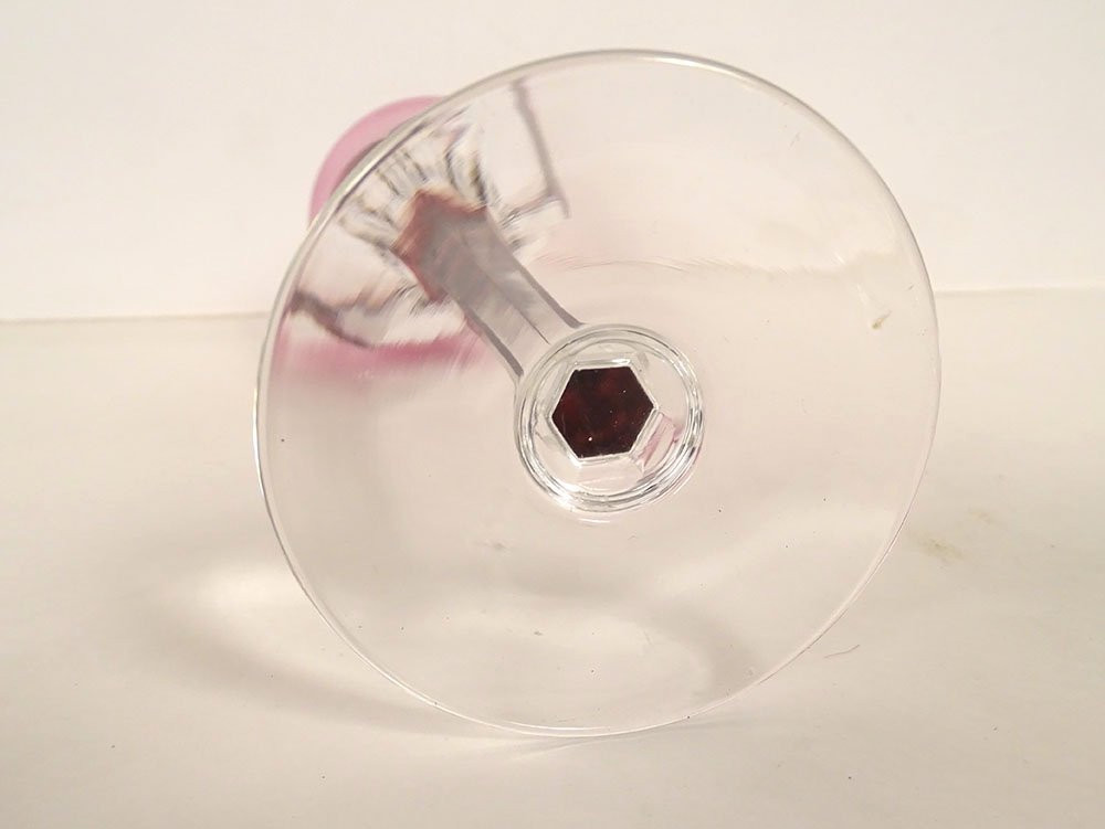 6 verres à vin Rhin cristal couleur Baccarat Genova Saint-Louis Bristol XXè-photo-4