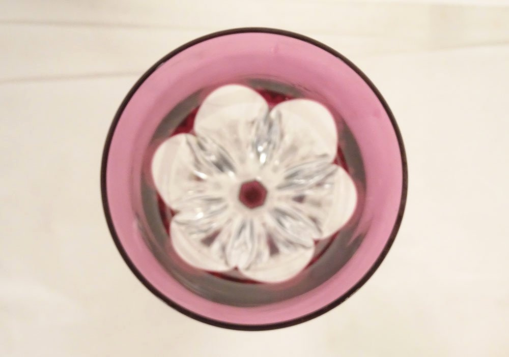 6 verres à vin Rhin cristal couleur Baccarat Genova Saint-Louis Bristol XXè-photo-6