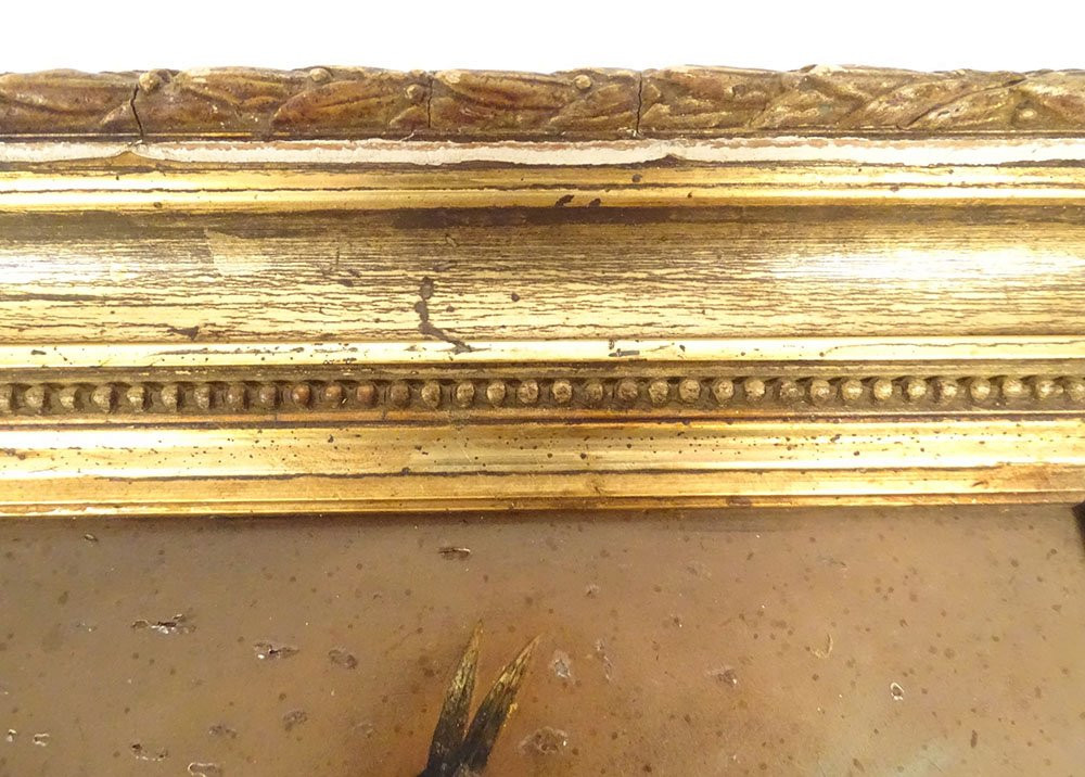 HSP tableau portrait femme élégante cravache renard trophée chasse XIXème-photo-5