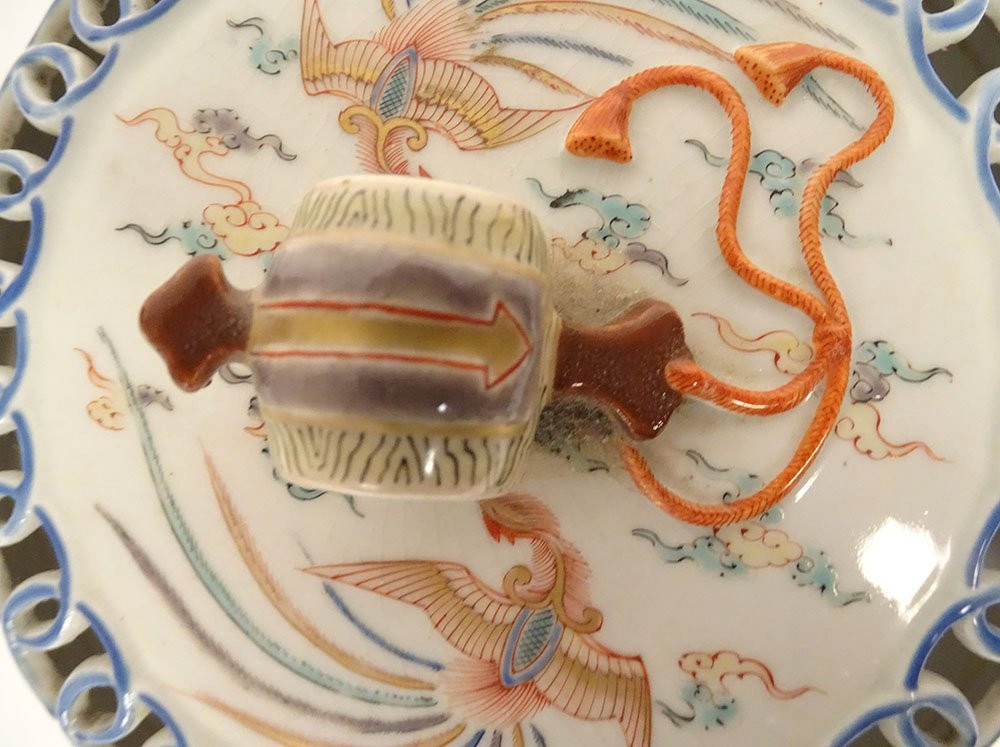 Samson Porcelain Covered Potpourri Jar With Japanese-style Kakiemon Decoration, 19th Century-photo-2