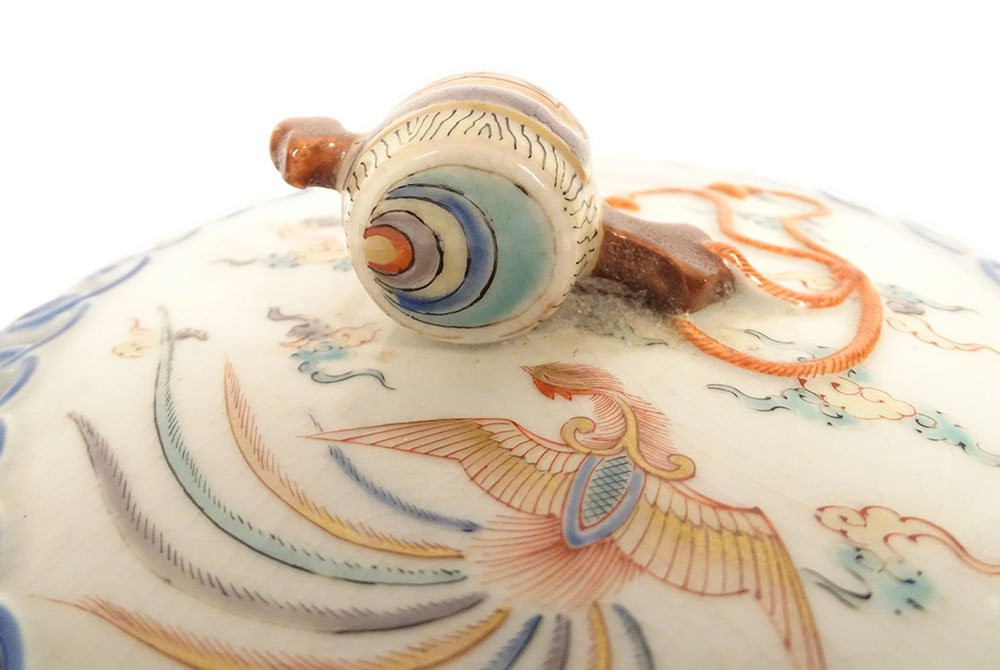 Samson Porcelain Covered Potpourri Jar With Japanese-style Kakiemon Decoration, 19th Century-photo-3