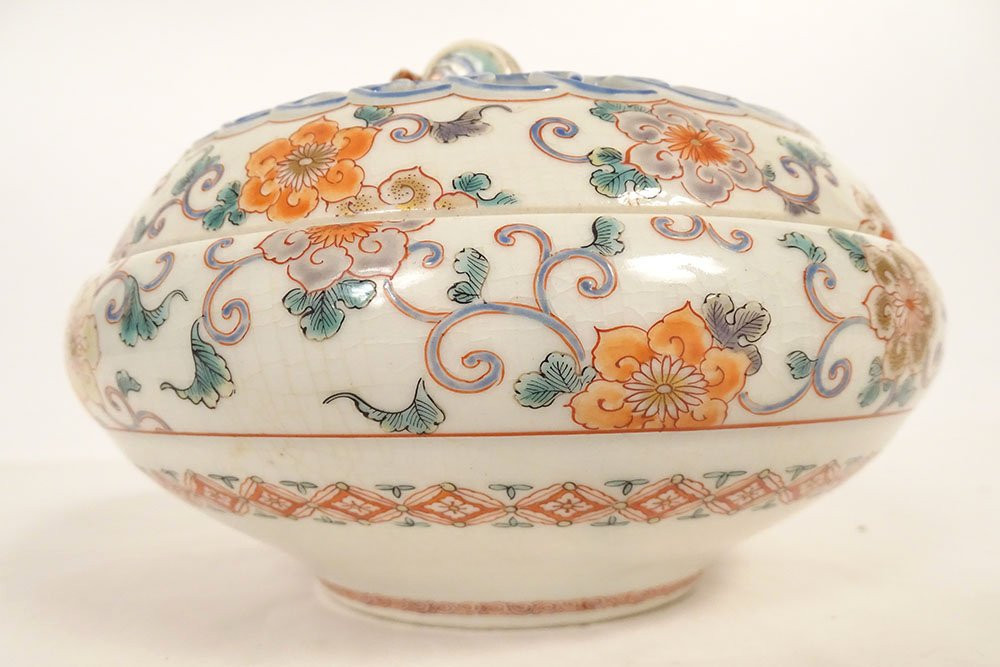 Samson Porcelain Covered Potpourri Jar With Japanese-style Kakiemon Decoration, 19th Century-photo-2