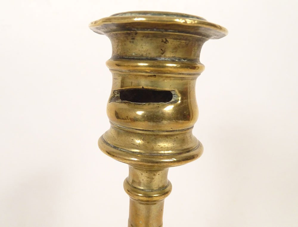 High Period Bronze Candlestick, 16th-17th Century-photo-4