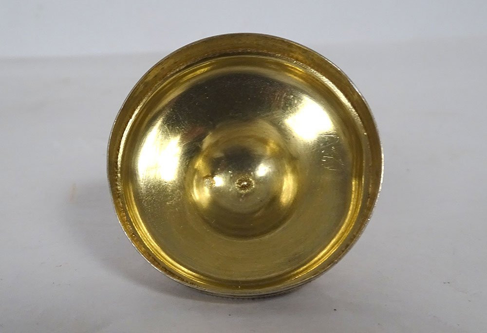 Travel Ciborium For The Sick, Silver-gilt, Minerva Stone, Rhine Cross, 19th Century-photo-1