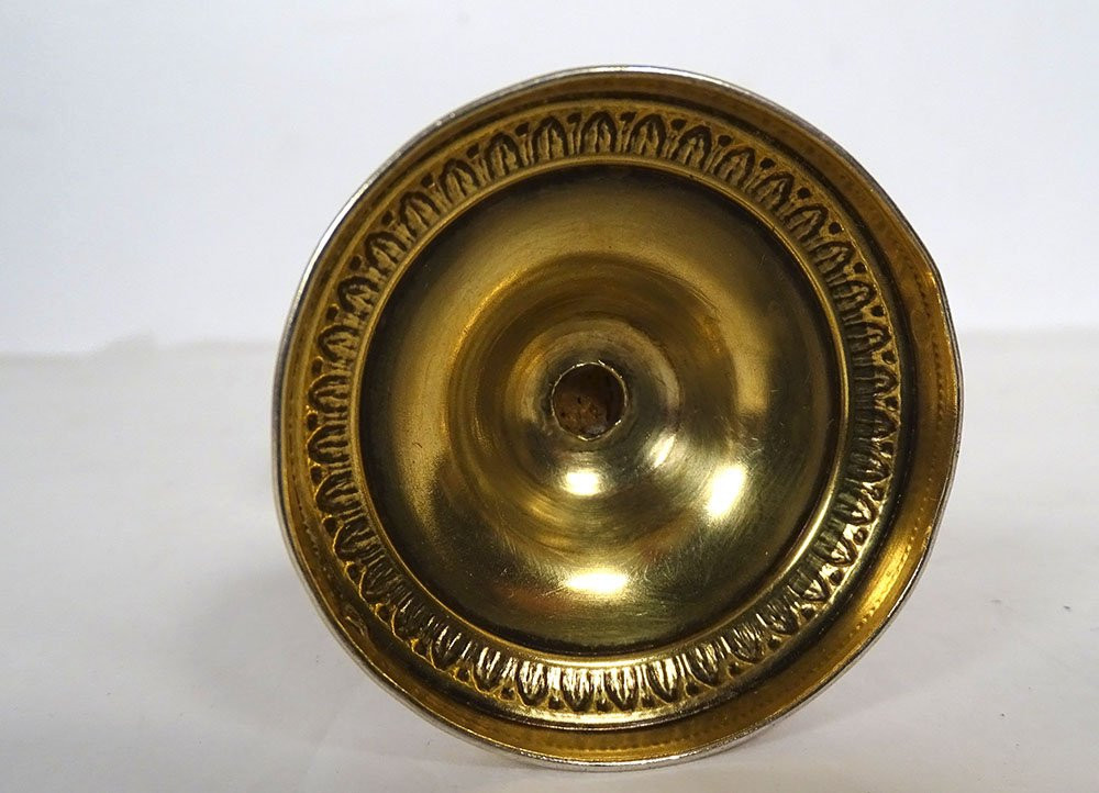 Travel Ciborium For The Sick, Silver-gilt, Minerva Stone, Rhine Cross, 19th Century-photo-3