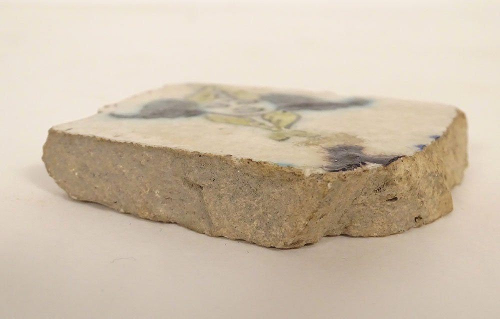 Fragment carreau céramique ottomane Sivas séraphin Joseph Soustiel XVIIè-photo-3