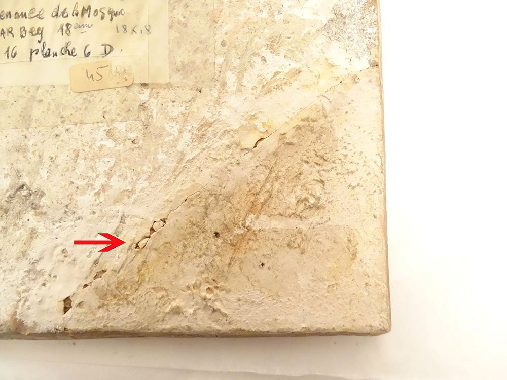 Carreau céramique ottomane Kütahya mosquée Hisar Bey Izmir Turquie XVIIIème-photo-7