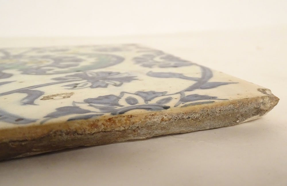 Carreau céramique ottomane Kütahya mosquée Hisar Bey Izmir Turquie XVIIIème-photo-8