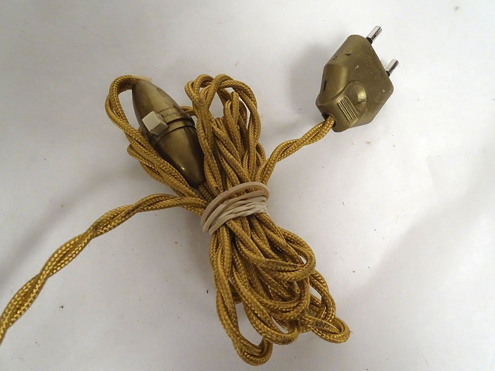 Lampe bouillotte 3 feux Louis XVI bronze doré têtes béliers colonne XXème-photo-7