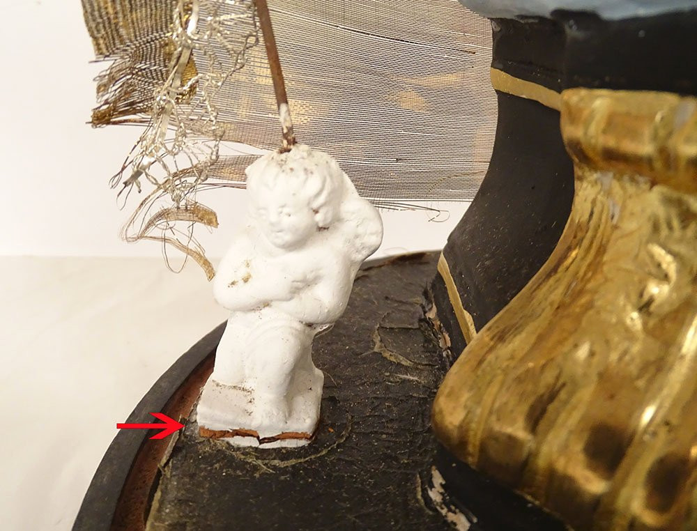 Virgin Of Marseille, Santibelli, Mary And Child Jesus, Terracotta Globe, 19th Century-photo-5