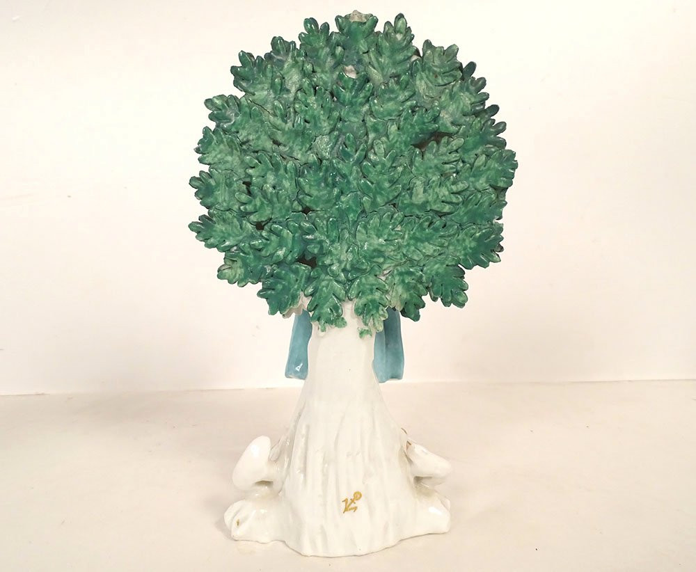 Pair Of English Porcelain Chelsea Derby Couple Figurines, 19th Century-photo-2