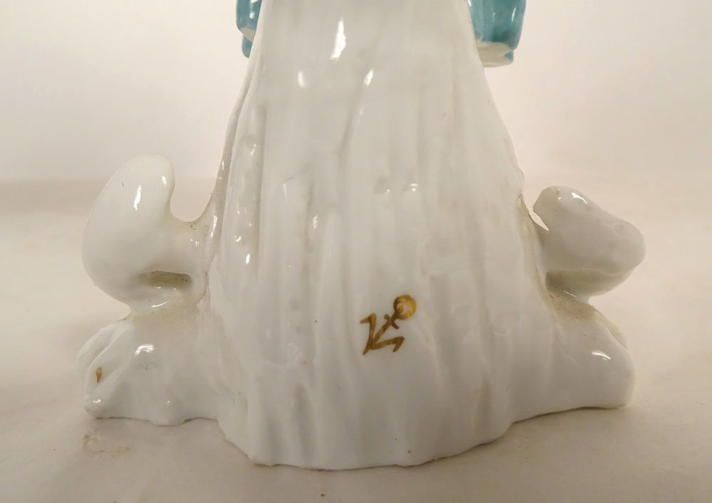 Pair Of English Porcelain Chelsea Derby Couple Figurines, 19th Century-photo-3