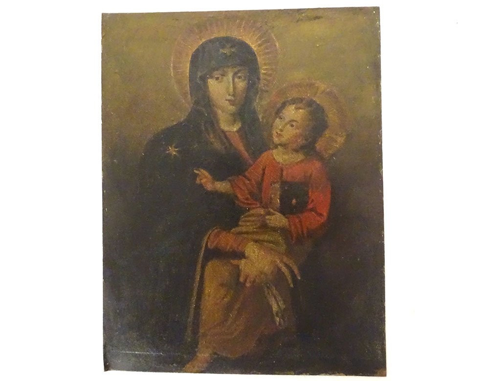 HSC tableau Vierge Enfant Salus populi romani Ste Marie Majeure Rome XVIIIè-photo-7