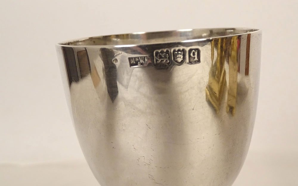 Biarritz Pigeon Shooting Trophy Cup, English Silver Mappin & Webb Coat Of Arms-photo-4